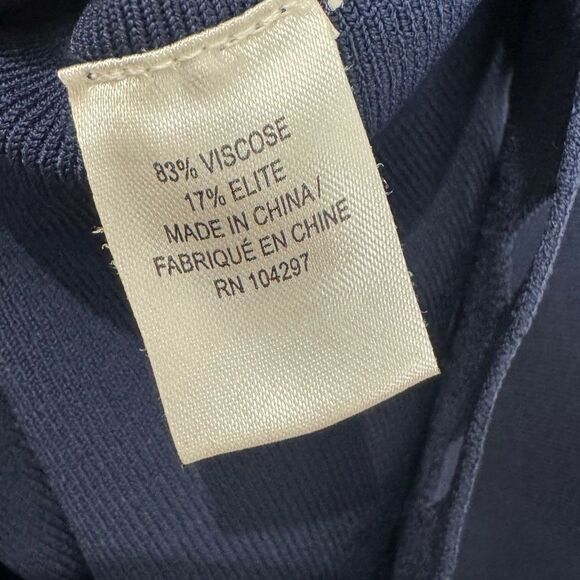 Milly Diamond Pointelle Fit & Flare Dress in Navy blue - Picture 8 of 11